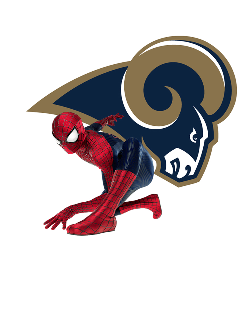 Los Angeles Rams Spider Man Logo vinyl decal